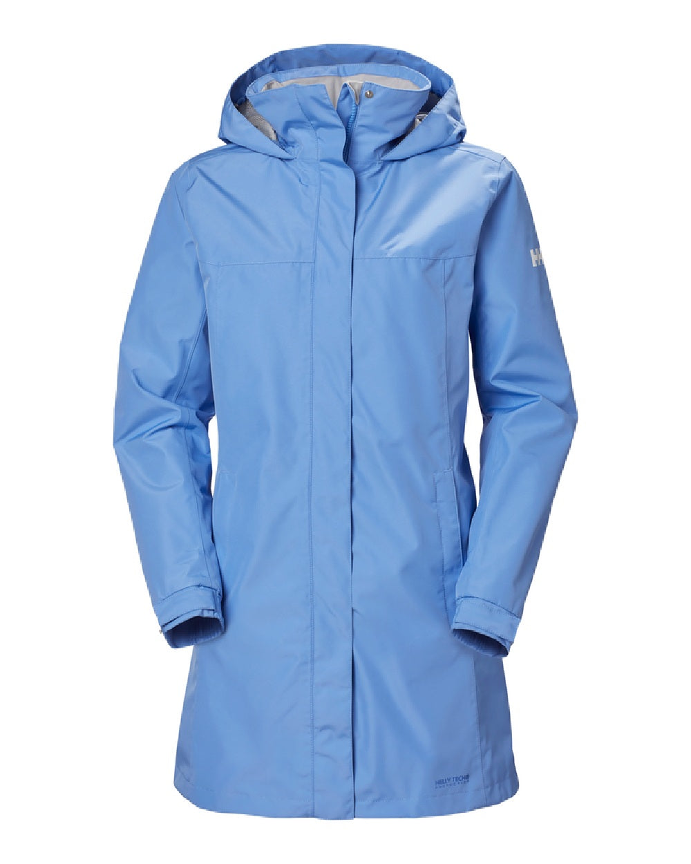 Helly Hansen Womens Aden Long Rain Coat in Skagen Blue 