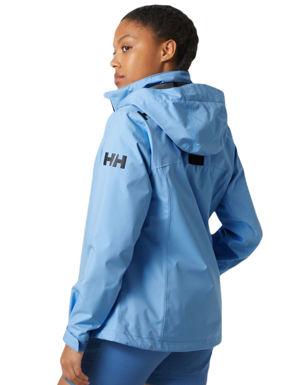 Helly Hansen Womens Crew Hooded Jacket In Bright Blue 