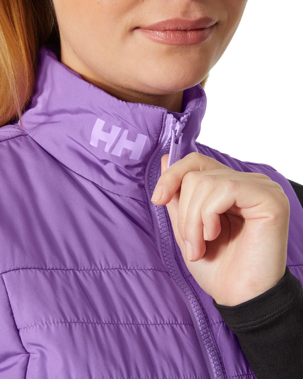 Helly Hansen Womens Crew Insulated Vest 2.0 in Electric Purple 