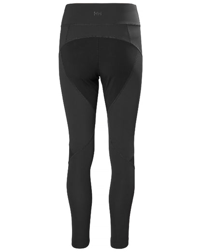 Ebony coloured Helly Hansen womens deck tough sailing tights on white background 