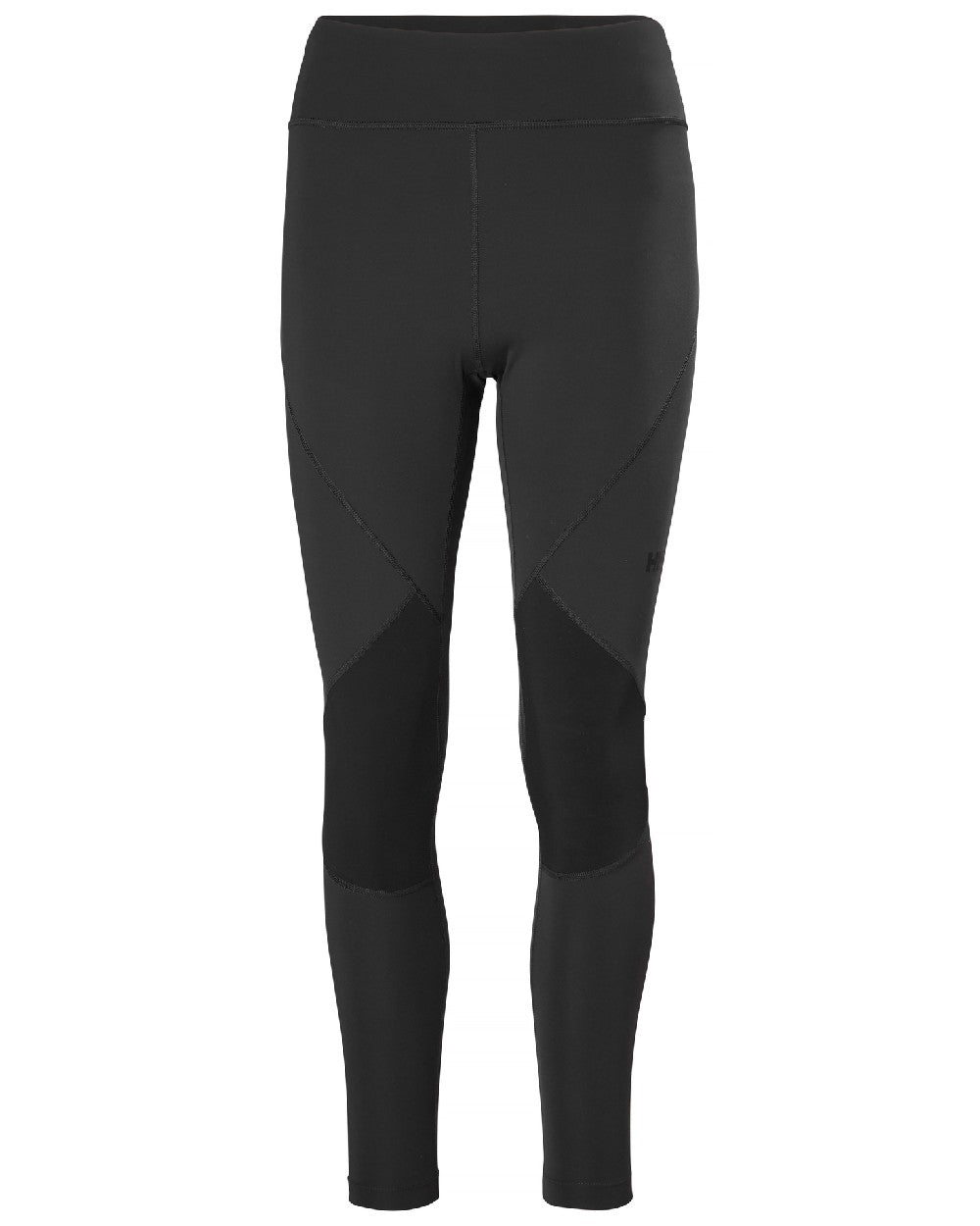 Ebony coloured Helly Hansen womens deck tough sailing tights on white background 