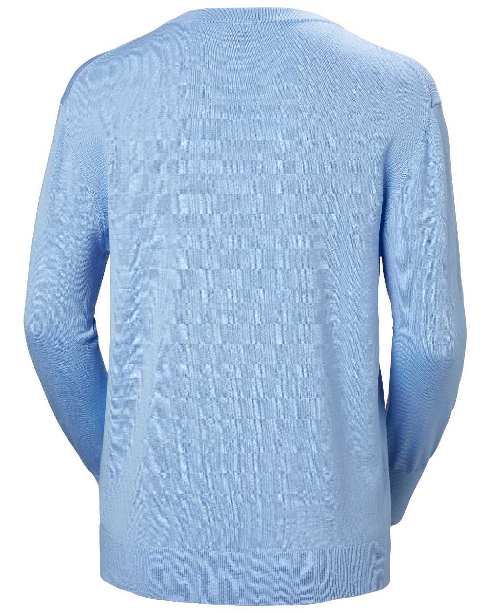 Bright Blue Coloured Helly Hansen Womens Salt Summer Knit Sweater on white background 