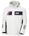 White coloured Helly Hansen Mens Newport Inshore Sailing Jacket on white background #colour_white