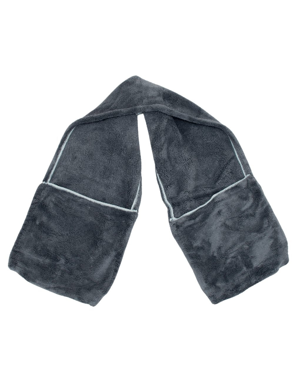 Grey Blue coloured Henry Wag Glove Drying Towel on white background 