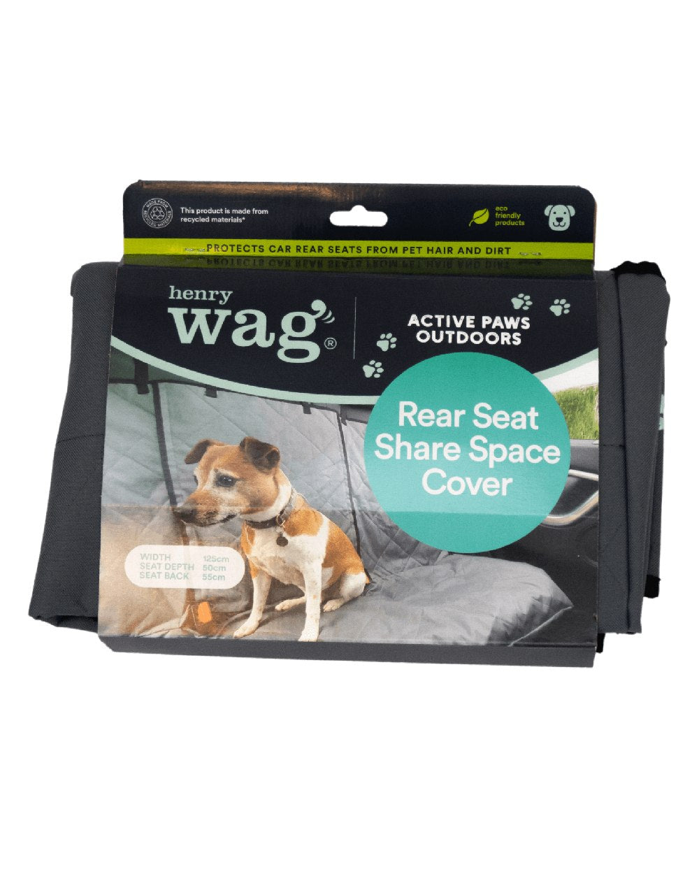 Grey coloured Henry Wag Share Spare Seat Cover on white background 