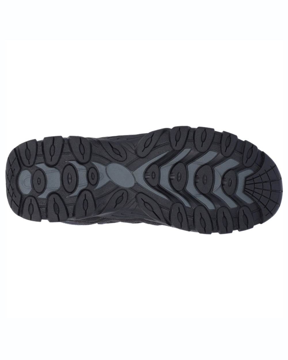 Charcoal coloured Hi-Tec Mens Corzo Mid Boots on white background 
