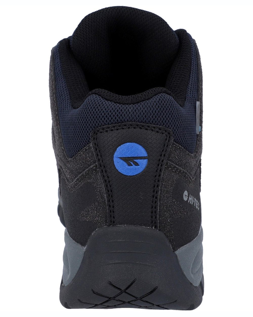 Charcoal coloured Hi-Tec Mens Corzo Mid Boots on white background 