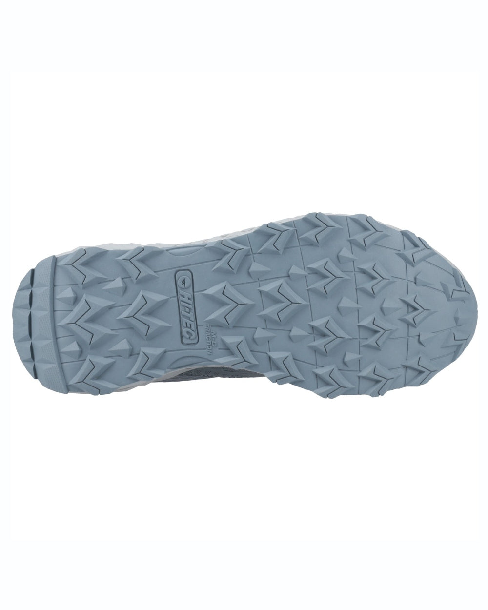 Dark Slate Stormy Weather Coloured Hi-Tec Mens Fuse Trail Low Trainers On A White Background 