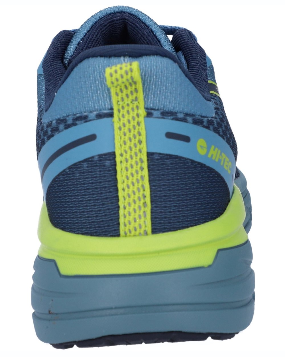 Blue coloured Hi-Tec Mens Promenade Trainers on white background 