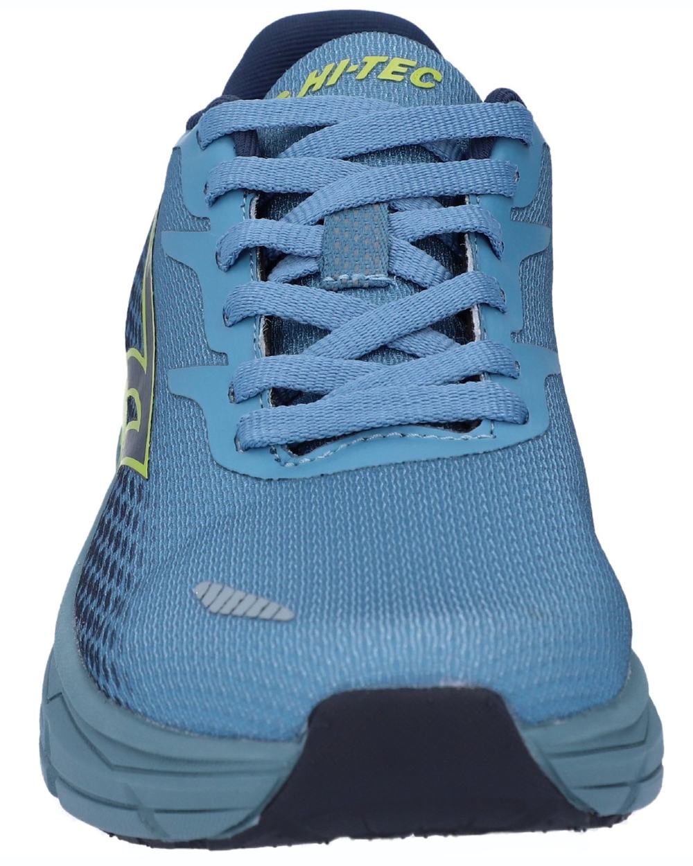 Blue coloured Hi-Tec Mens Promenade Trainers on white background 