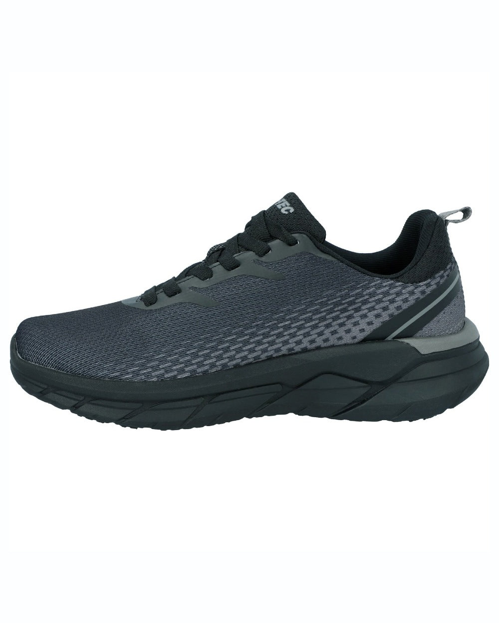 Dark Blue coloured Hi-Tec Mens Promenade Trainers on white background 