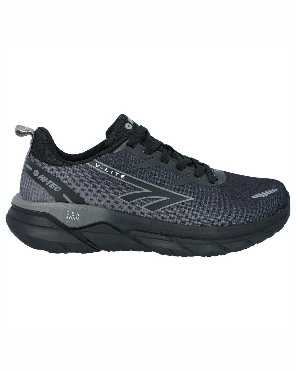 Dark Blue coloured Hi-Tec Mens Promenade Trainers on white background 