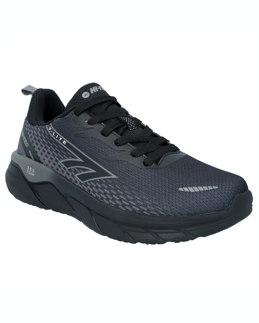 Dark Blue coloured Hi-Tec Mens Promenade Trainers on white background 