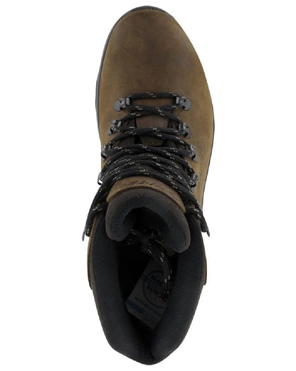 Brown Coloured Hi-Tec Mens Ravine Lite Boots On A White Background