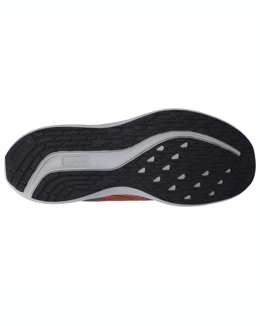 Black Quiet Shade coloured Hi-Tec Mens Santorini Trainers on white background 