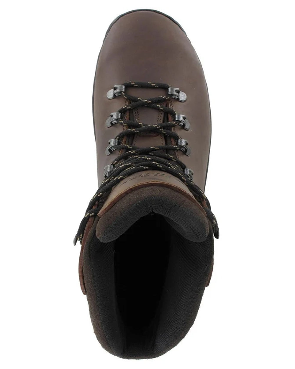 Brown coloured Hi-Tec Ravine Waterproof Hiking Boots on white background