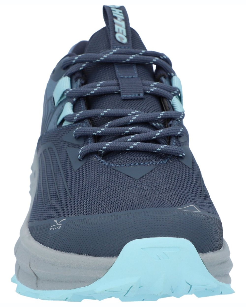 Grisaille Flintstone Coloured Hi-Tec Womens Fuse Trail Low Trainers On A White Background 