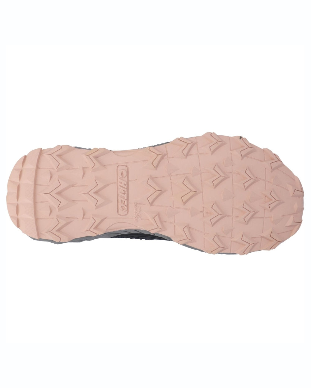 Black Rose coloured Hi-Tec Womens Fuse Trek Hiking Shoes on white background 