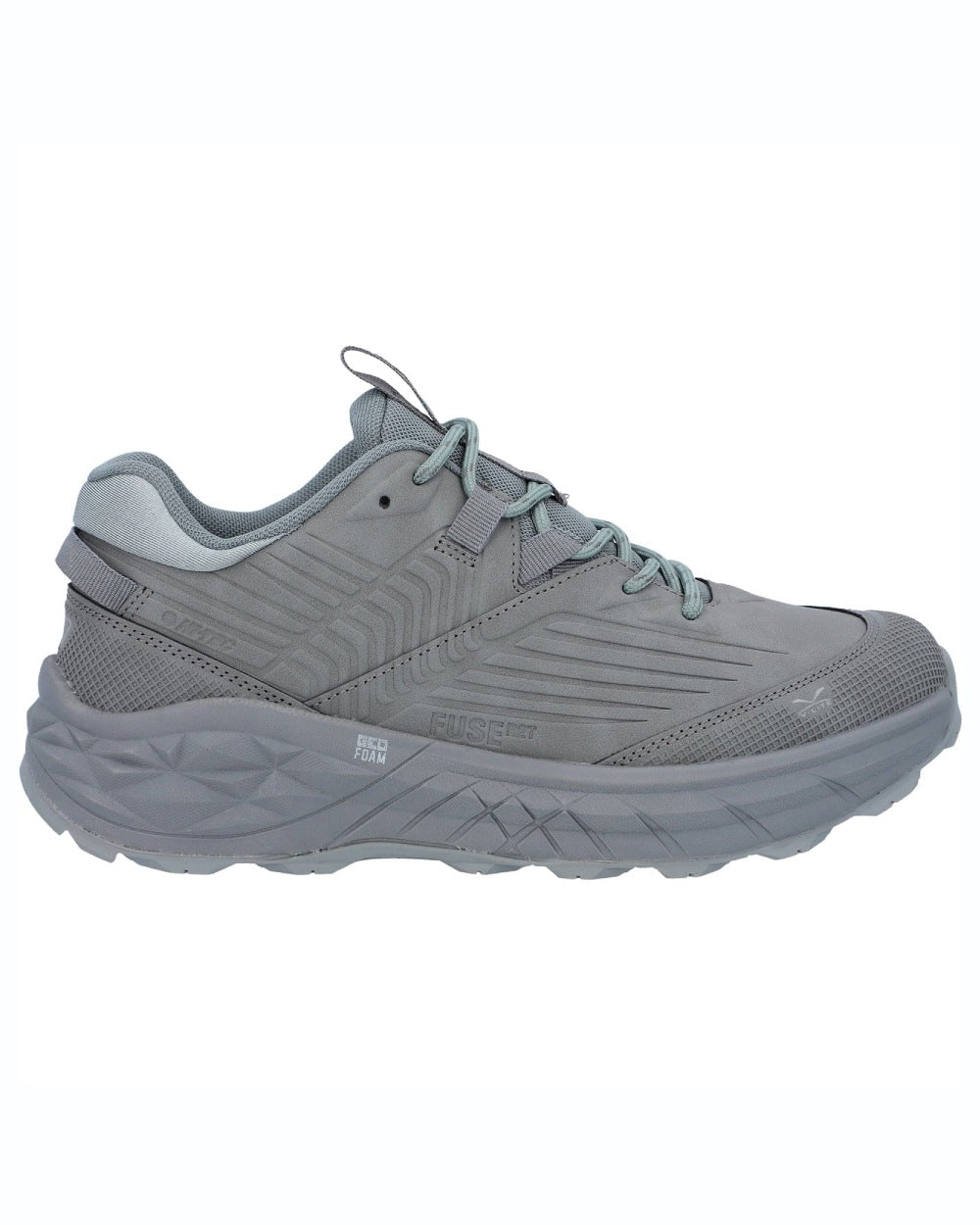Cool Grey coloured Hi-Tec Womens Fuse Trek Hiking Shoes on white background 