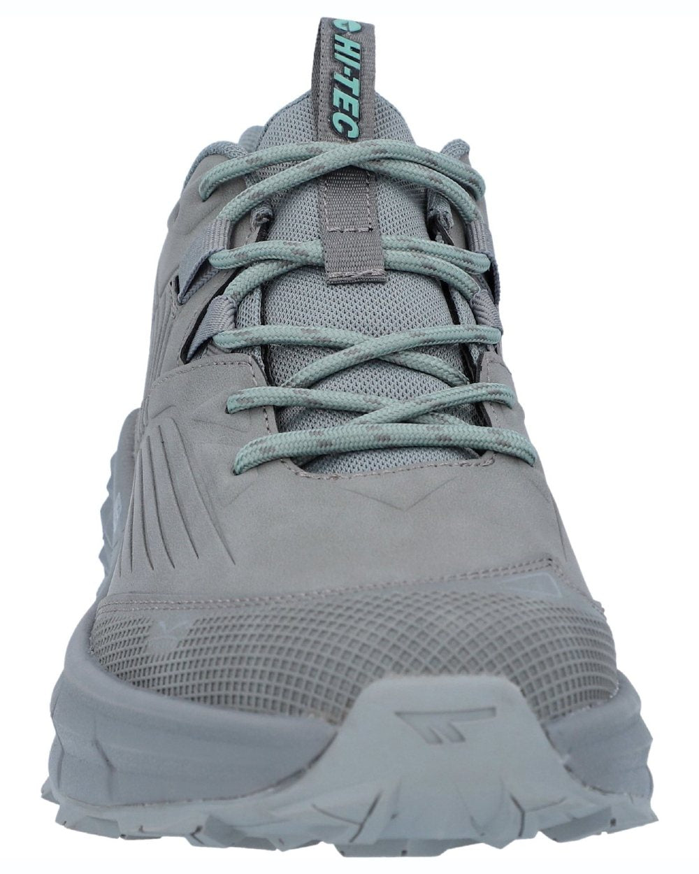 Cool Grey coloured Hi-Tec Womens Fuse Trek Hiking Shoes on white background 