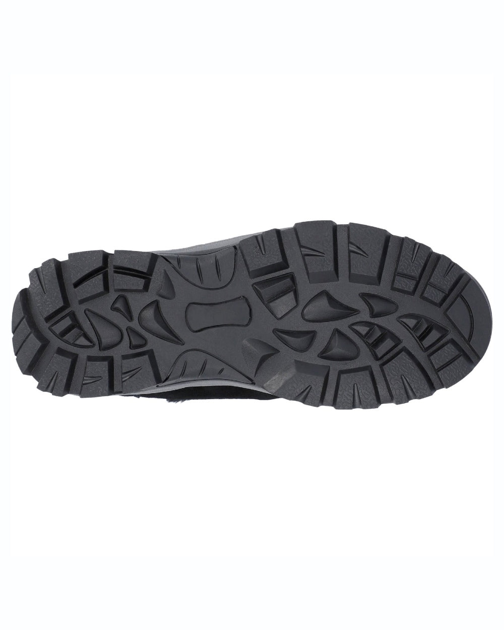Black coloured Hi-Tec Womens Mortiz 200 Hiking Boots on white background 