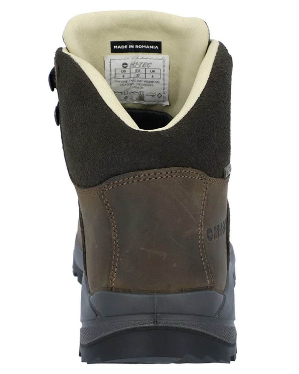 Brown Coloured Hi-Tec Womens Ravine Pro Boots on white background 