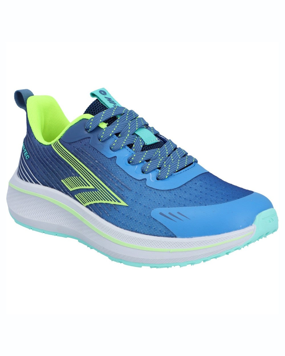 Estate Blue Moonlit Blue coloured Hi-Tec Womens Santorini Trainers on white background 