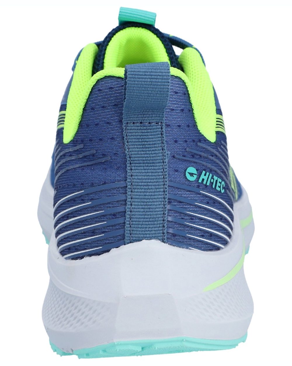 Estate Blue Moonlit Blue coloured Hi-Tec Womens Santorini Trainers on white background 