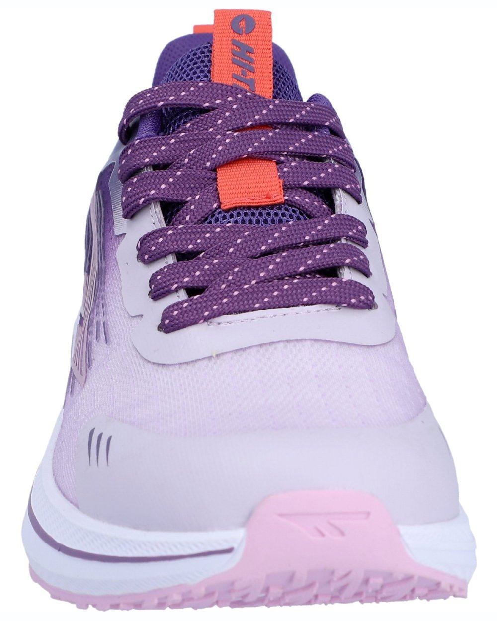 Mystical Thistle Burnt Coral coloured Hi-Tec Womens Santorini Trainers on white background 