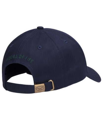 Navy coloured Hoggs of Fife 1888 Baseball Cap on white background 