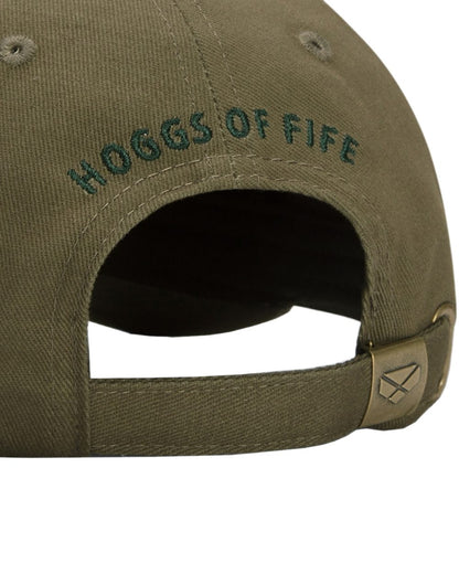 Olive Coloured Hoggs of Fife 1888 Baseball Cap on white background 