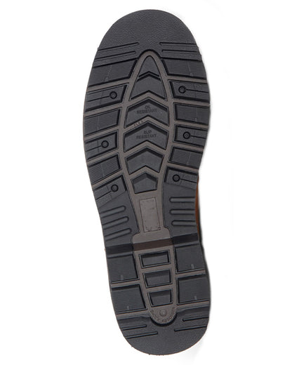 Waxy-Tan Coloured Hoggs of Fife Air-Shire Dealer Boots on white background 