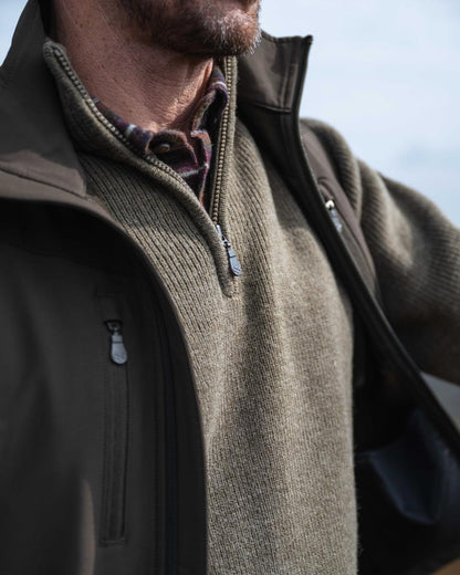 Green Coloured Hoggs of Fife Ardross 4-Way Active Gilet on outdoor background 