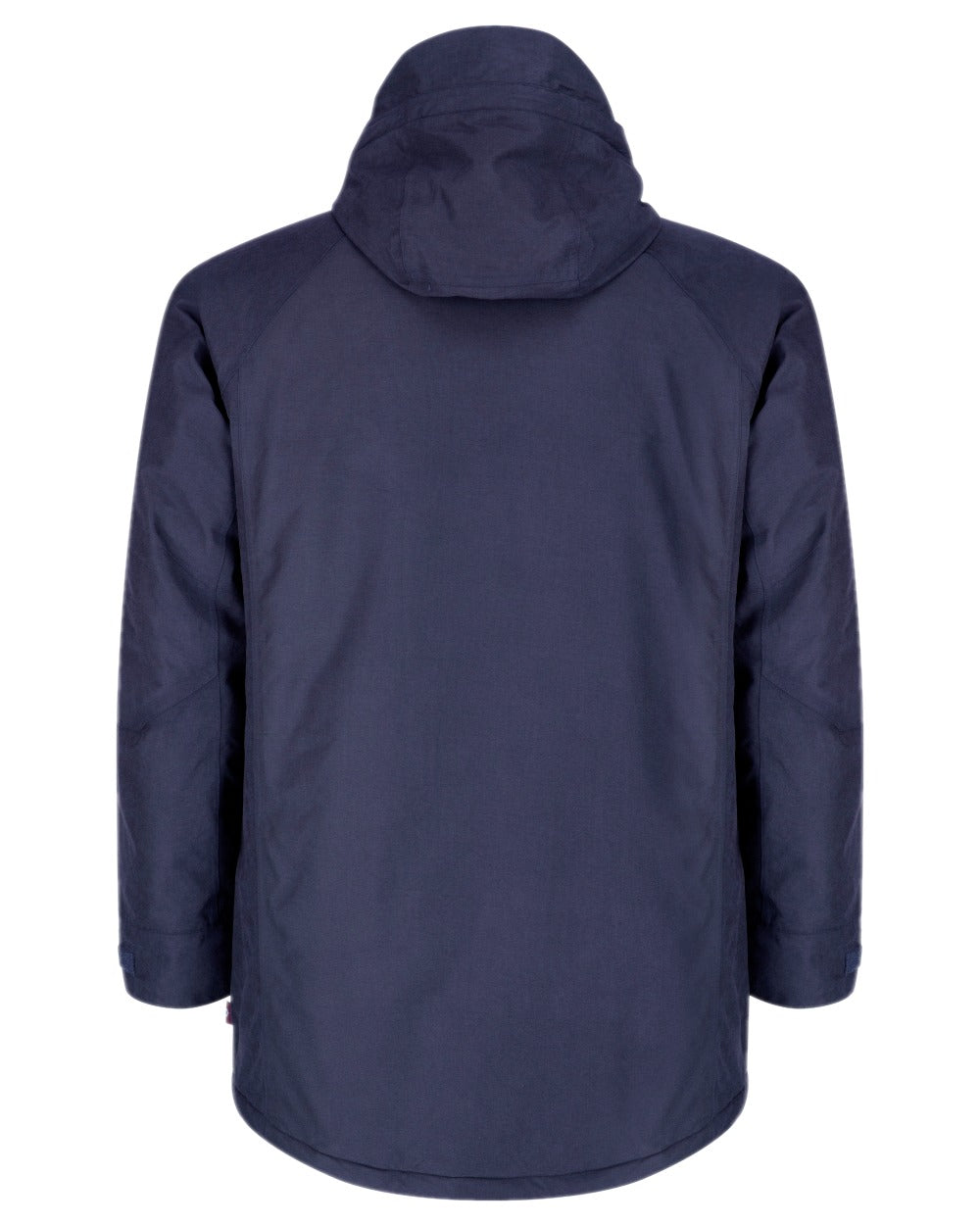 Navy Coloured Hoggs of Fife Argyll Waterproof Parka on white background 