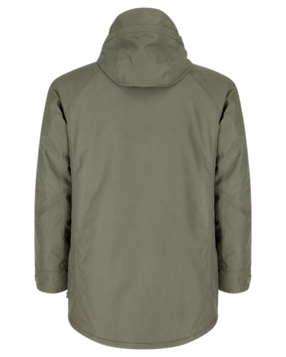 Olive Coloured Hoggs of Fife Argyll Waterproof Parka on white background 