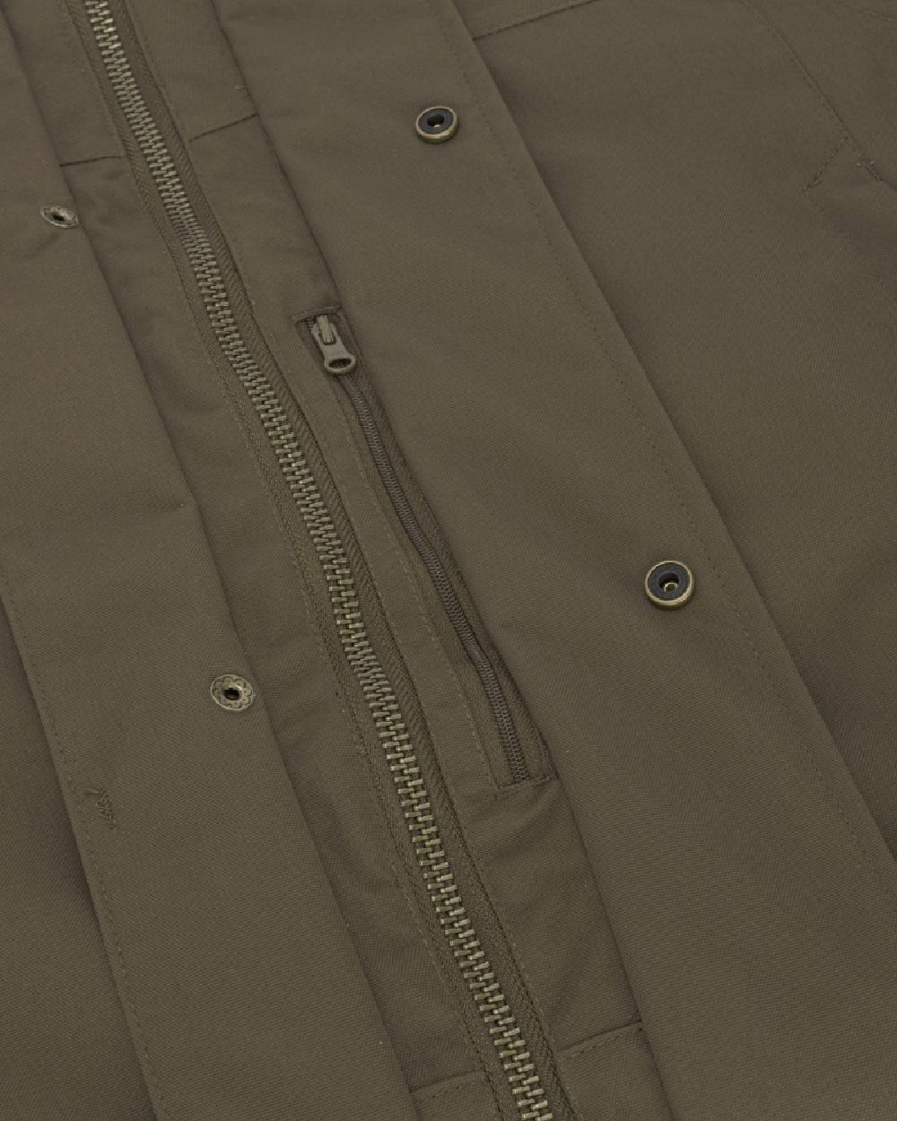 Green Coloured Hoggs of Fife Ballater Waterproof Field Jacket on white background 