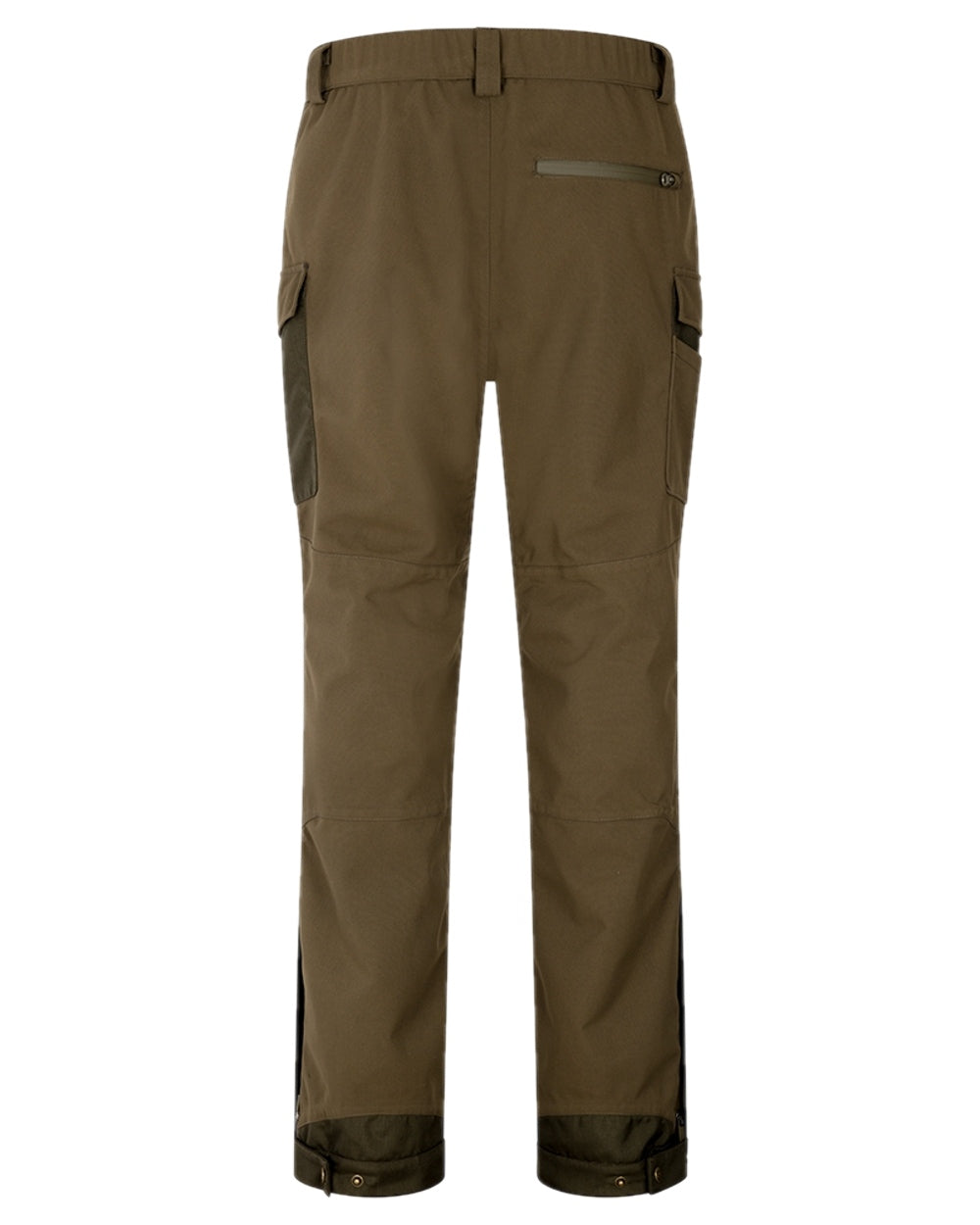 Green Coloured Hoggs of Fife Ballater Waterproof Field Trousers on white background 