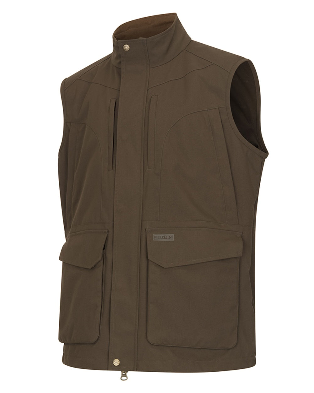 Green Coloured Hoggs of Fife Ballater Waterproof Field Waistcoat on white background 