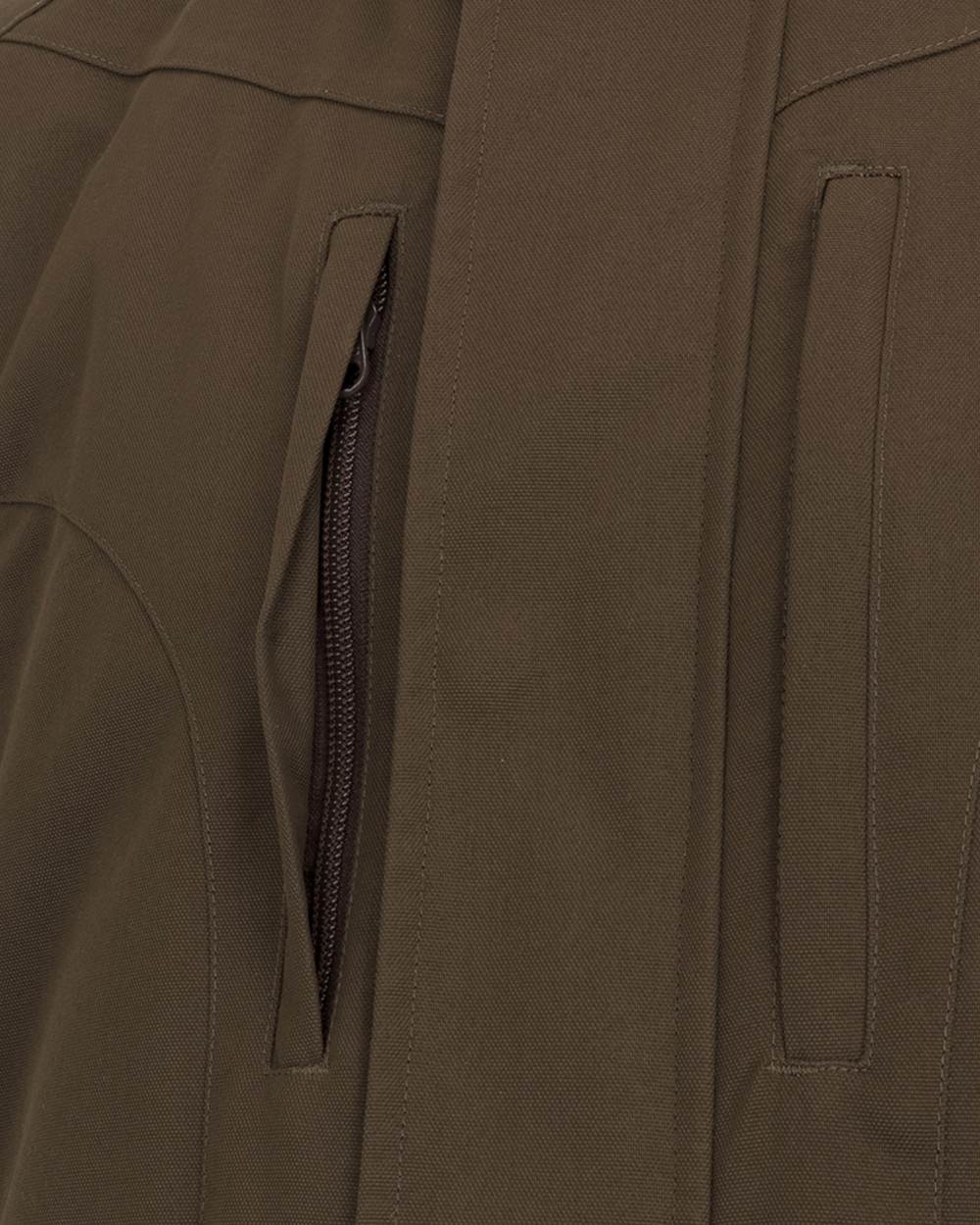 Green Coloured Hoggs of Fife Ballater Waterproof Field Waistcoat on white background 