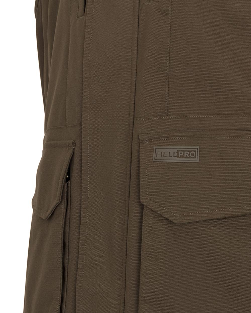 Green Coloured Hoggs of Fife Ballater Waterproof Field Waistcoat on white background 