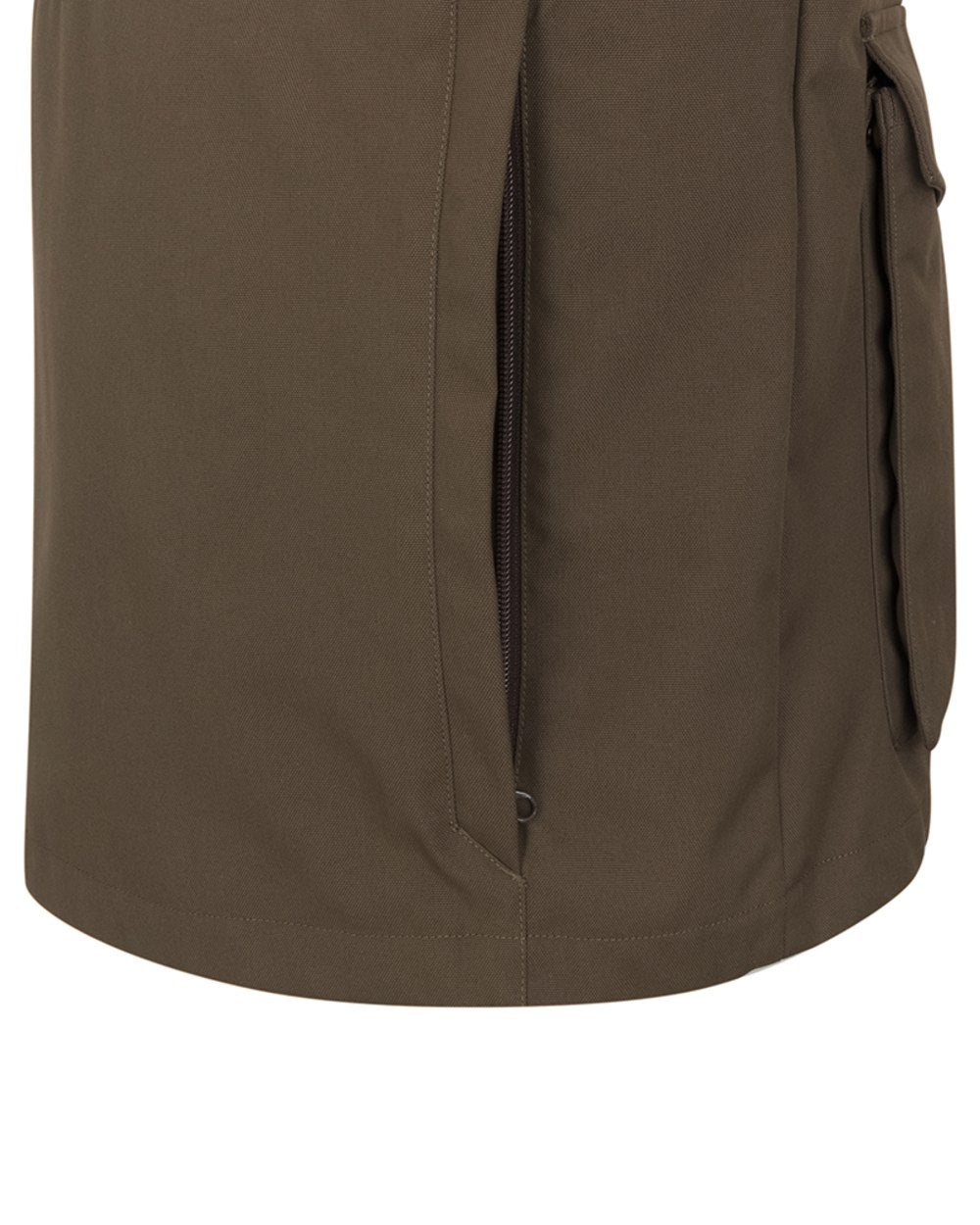 Green Coloured Hoggs of Fife Ballater Waterproof Field Waistcoat on white background 