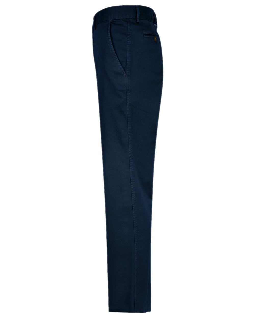 Navy Coloured Hoggs of Fife Beauly Chino Trousers on white background 