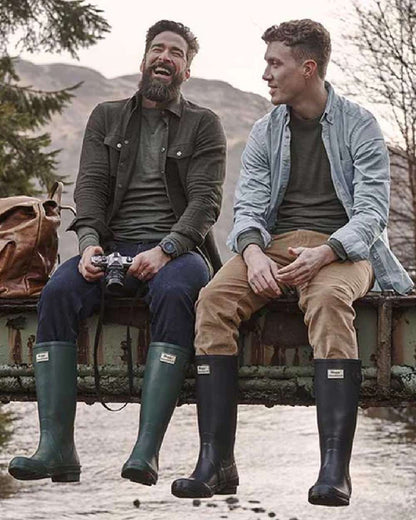 Stone Coloured Hoggs of Fife Beauly Chino Trousers on mountain background 