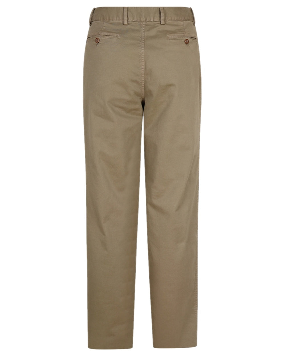 Stone Coloured Hoggs of Fife Beauly Chino Trousers on white background 