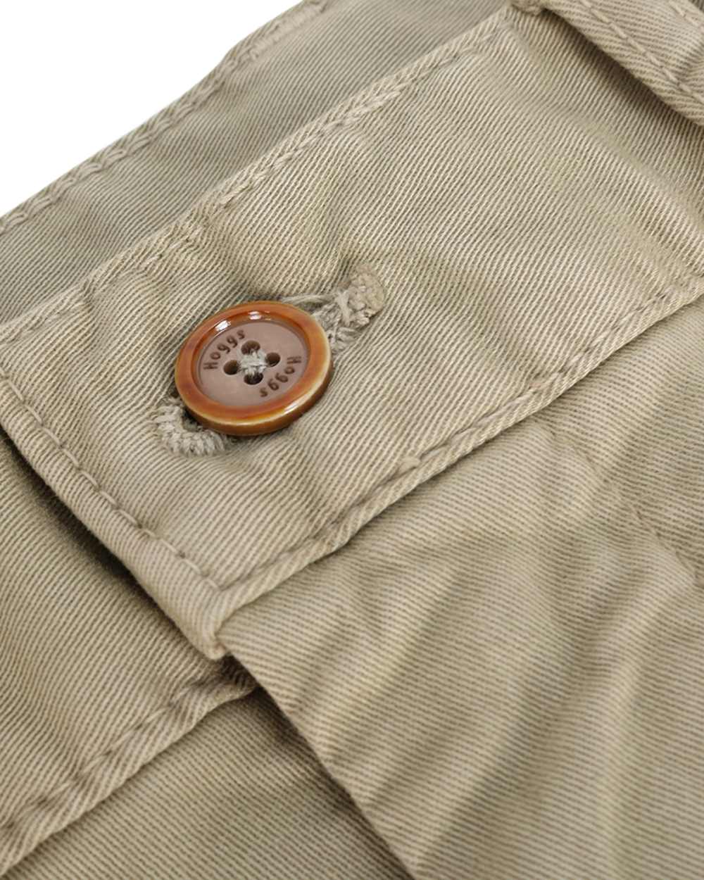 Stone Coloured Hoggs of Fife Beauly Chino Trousers on white background 