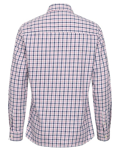 Navy Pink Coloured Hoggs of Fife Becky II Shirt on white background 