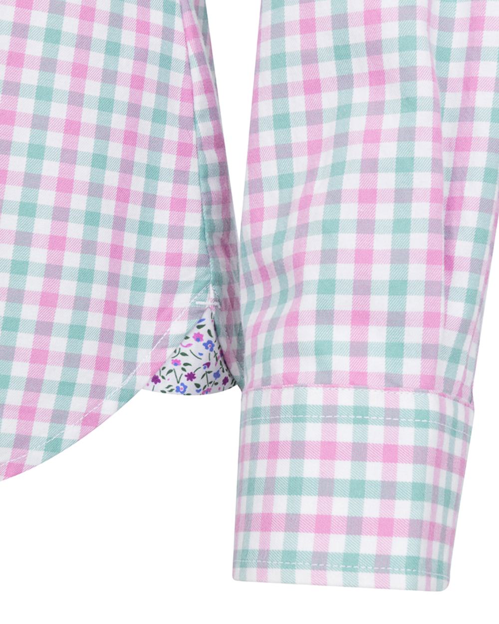 Seafoam Candy Coloured Hoggs of Fife Becky II Shirt on white background 