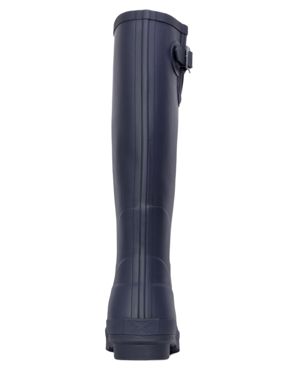 Midnight Navy coloured Hoggs of Fife Braemar Pro Wellingtons on white background 