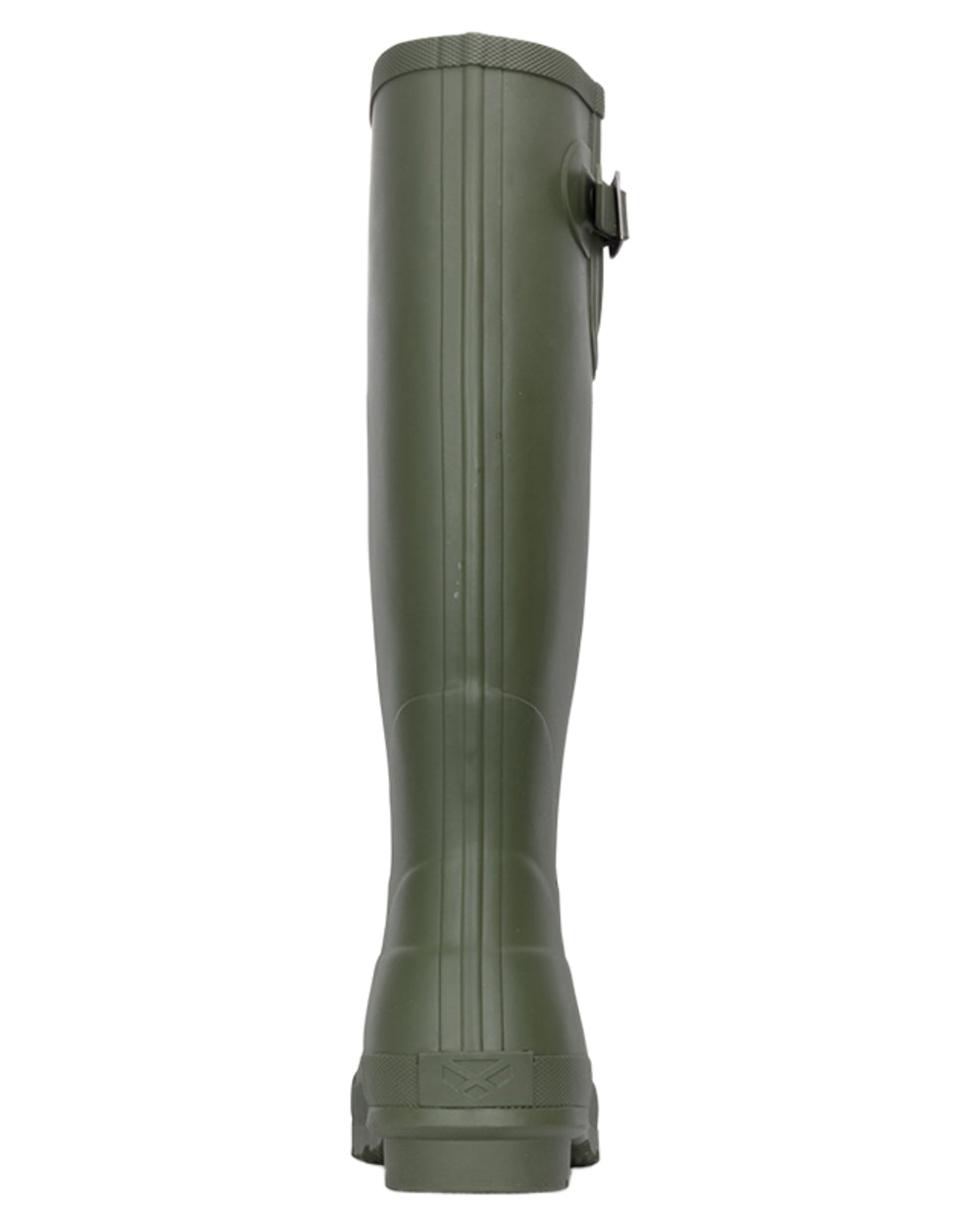 Rifle Green coloured Hoggs of Fife Braemar Pro Wellingtons on white background 
