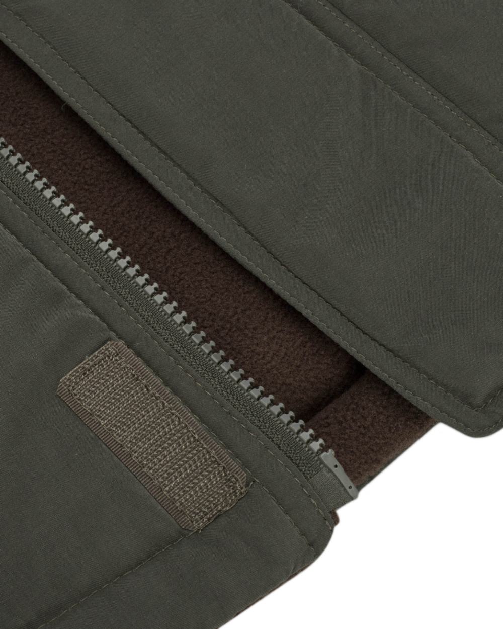 Loden Green Coffee Coloured Hoggs of Fife Breezer II Reversible Bodywarmer on white background 